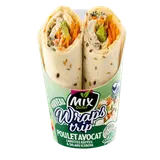 Wrap poulet avocat - Carottes râpées & salade iceberg 180 gr