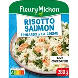 Plat cuisiné Individuel risotto au saumon épinards FLEURY MICHON - 280g