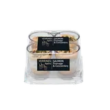 Verrines apéritives saumon, fromage et concombre GUYADER, 4x40g
