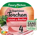Jambon le torchon CSN FLEURY MICHON 4 tranches 140g
