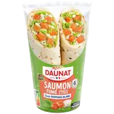 Sandwich wraps duo de saumon sauce yaourt et herbes DAUNAT, 190g