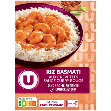 Crevettes curry rouge U 280g