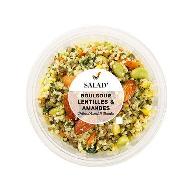 Boulgour fin lentilles & légumes - concassé avocats, 1 part, 280g