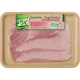 Jambon cuit supérieur sans couenne BIO, TALLEC, 2 tranches, 120g