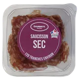 Bol de saucisson sec nature, VPF, GOURMETS CHARCUTIERS, 120 tranches environ, 90g