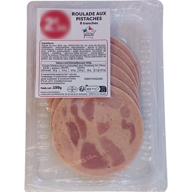 Roulade aux pistaches, 8 tranches, 150g