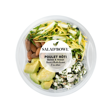 Salade bowl quinoa poulet, 1 part, 350g