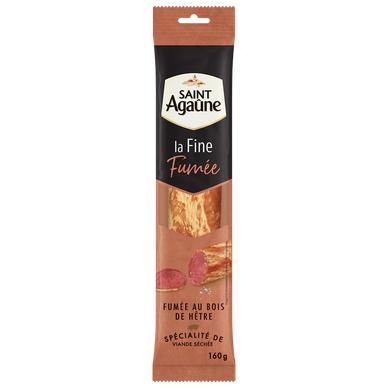 Saucisson de viande séchée La Fine fumée SAINT AGAUNE - 160g