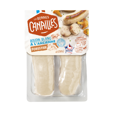 Boudin blanc forestier à l'ancienne VPF BRIENT, 2X125G