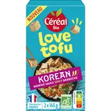 Tofu korean mariné sauce spicy barbecue CEREAL BIO 290g