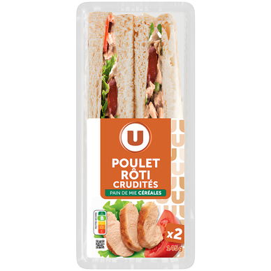 Club poulet crudités U 145g