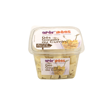 Dés de gouda cumin apér'idées 30%mg FROMAGERIE LE CENTURION 150G