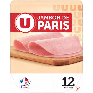 Jambon de Paris sans couenne - x12 tranches, 480g