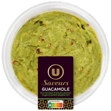 Guacamole (préparation à base d'avocats, de poivrons rouges et depiment) 175g