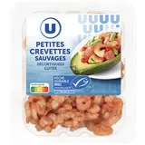 Crevettes sauvages décortiquées cuites  125g