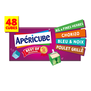 Fromage apéritif Best of des saveurs APERICUBE - 48 cubes 250g