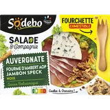 Salade auvergnate jambon pâtes crudités bleu noix SODEBO, 320g