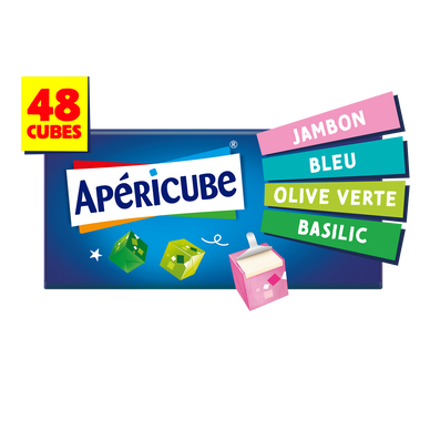 Fromage apéritif Cocktail APERICUBE - 48 cubes 250g