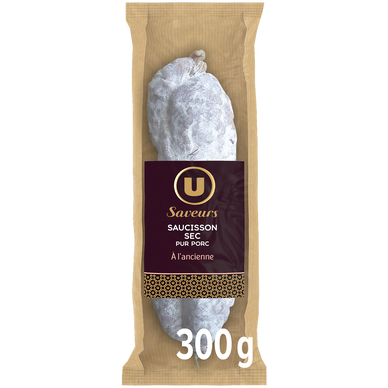 Saucisson sec Pur Porc à l'ancienne - 300g