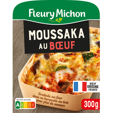 Plat cuisiné Individuel moussaka boeuf et aubergine FLEURY MICHON 300g