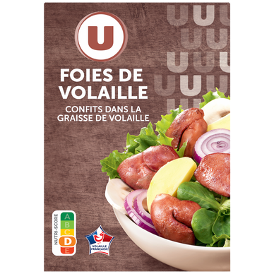 Foies de volaille confits - 300g
