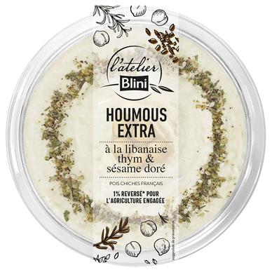 Houmous à la Libanaise L'ATELIER BLINI - Barquette 175g