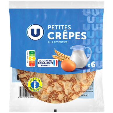Petites crêpes au sucre de canne,  x6, 240g