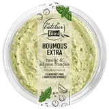 Spécialité à base de pois chiche et extra basilic houmous ATELIER BLINI, 175g