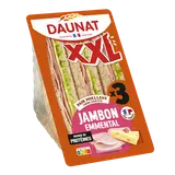 Sandwich triangle XXL jambon, emmental et salade DAUNAT, 230g