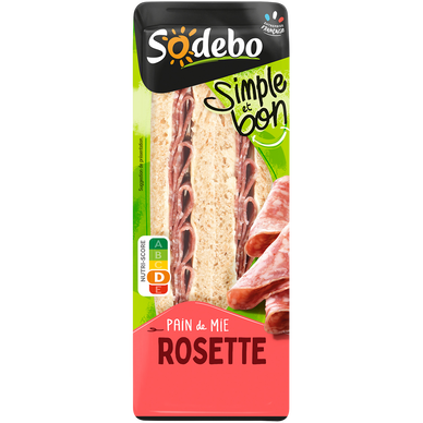 Sandwich classic complet et rosette SODEBO, 125g