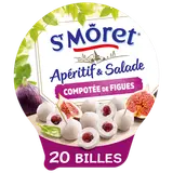 Fromage apéritif au coeur de compotée de figues ST MORET - 24 billes 100g