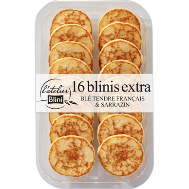 Blinis cocktail L'ATELIER BLINI, 16 unités, 165g