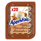 Fromage apéritif noix, noisettes, amandes APERIVRAIS - 20 bouchées 100g