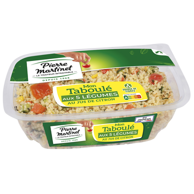 Taboulé aux 5 légumes PIERRE MARTINET, 500g