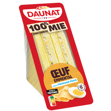 Club 100% mie oeuf emmental DAUNAT 140g