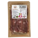 Chiffonade jambon de Bayonne IGP Label Rouge 12 mois affinage, 90g