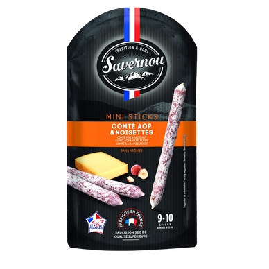 Sticks comté noisette VPF SAVERNOU 100g