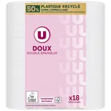 Papier toilette doux blanc 2 plis  18 rouleaux