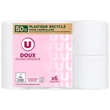Papier toilette doux blanc 2 plis  x6 rouleaux