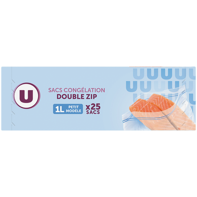 Sacs congélation petite taille à fermeture zip normés NF  x25