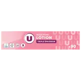 Mouchoirs 3 plis blanc lotion  boîte de 90