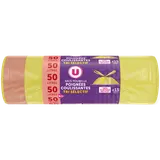 Sacs poubelle poignée coulissantes spécial tri selectif - 50L - x15