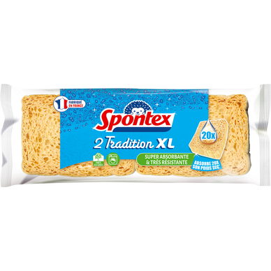 Éponges végétale n°4 tradition SPONTEX, x2