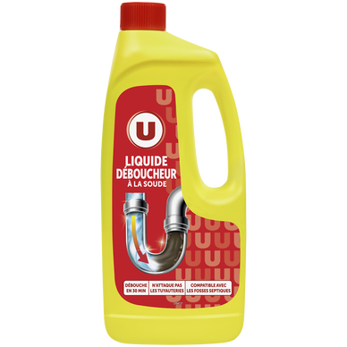 Déboucheur liquide à la soude  flacon de 1l