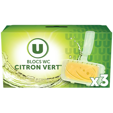 Bloc wc parfum citron vert  x3