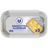 Barquettes profondes en aluminium empilables  1,5l, x5