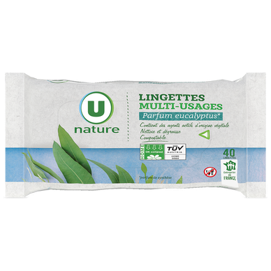 Lingettes multi-usages eucalyptus  x40