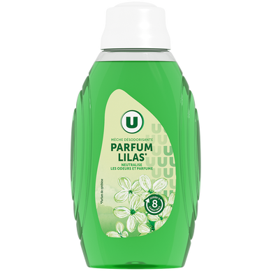 Mèche désodorisante 2 en 1 parfum lilas  flacon de 375ml