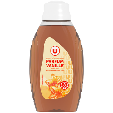 Mèche désodorisante 2 en 1 parfum vanille  flacon de 375ml