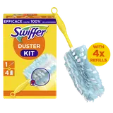 SWIFFER Kit De Dépoussiérage (1 Manche + 4 recharges)